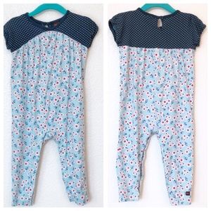 Tea Onesie Girls Blue 12-18M